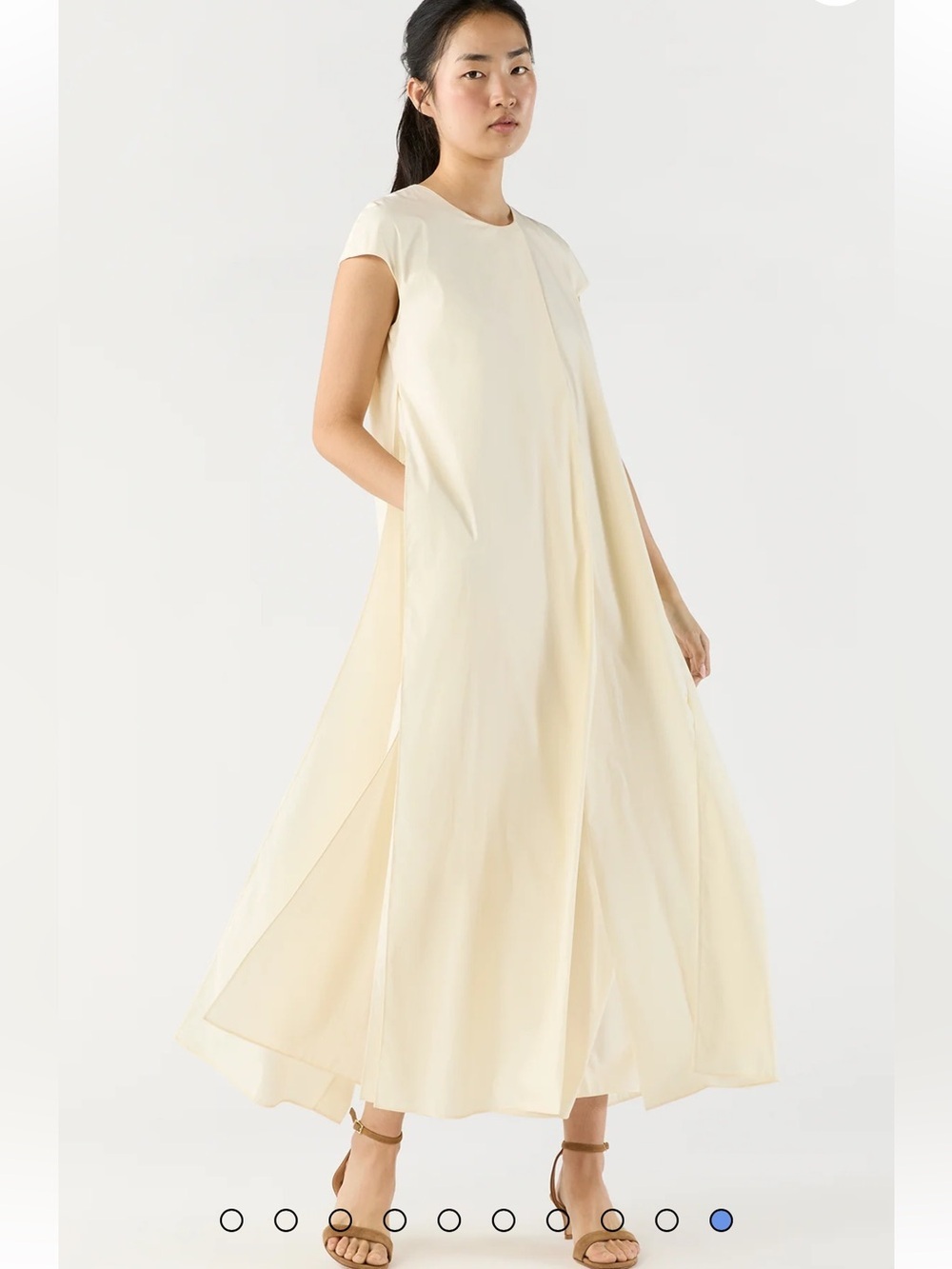 Ann Mashburn Scarlett Dress in Natural Paperweight Stretch
Poplin